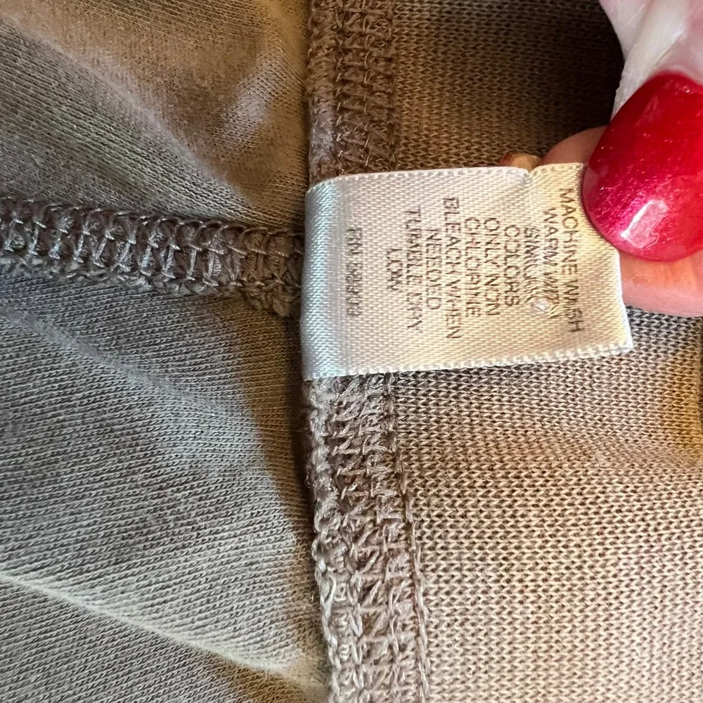 Murano Lounge Pants Cotton Jersey Brown Relaxed XL Drawstring Wide Leg Pajamas